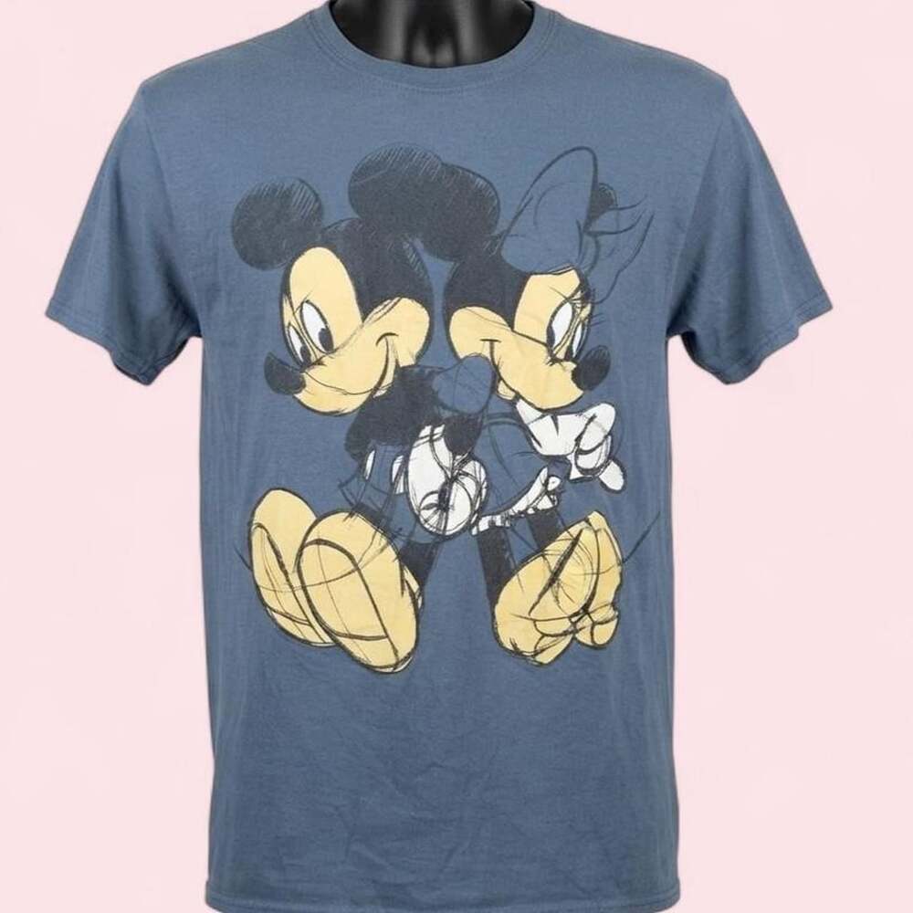 Disney Mickey and Minnie Mouse Sketch Graphic T-Shirt